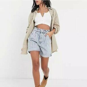 Free People Printed Dogtown Cut Off Hi Rise Shorts
